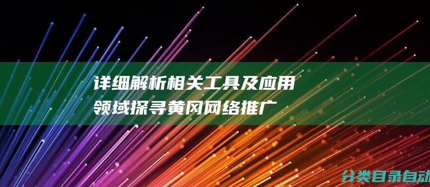 详细解析相关工具及应用领域探寻黄冈推广