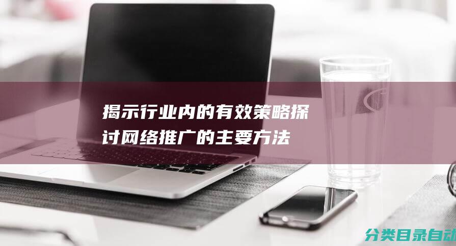 揭示行业内的有效策略探讨网络推广的主要方法