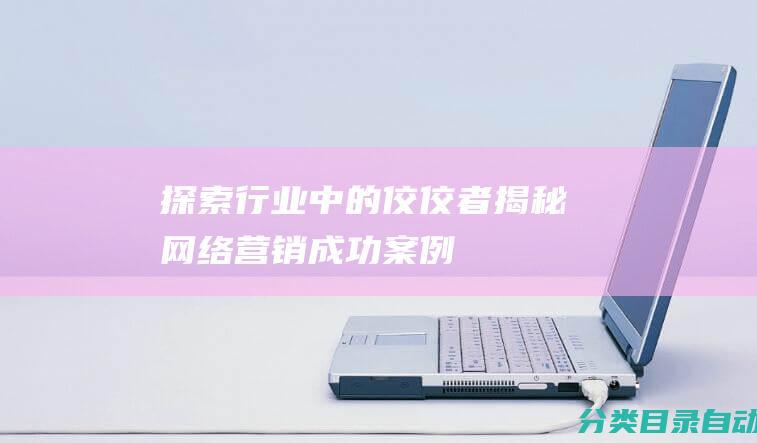 探索行业中的佼佼者-揭秘网络营销成功案例