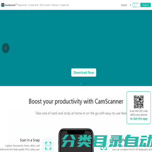 CamScanner: text and image scanning and recognition, PDF to Word, document format conversion, online editor